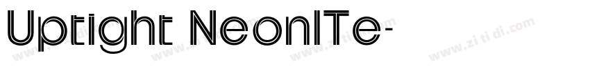 Uptight NeonlTe字体转换